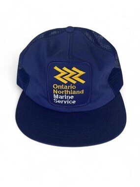 Vintage 80s 90s Ontario Northland Marine Service Trucker Hat